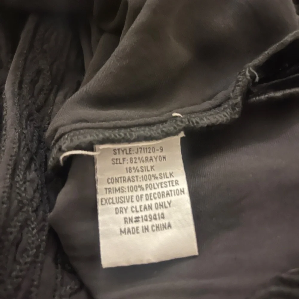 NWT Johnny Was Black Velvet Skirt - Picture 5 of 5